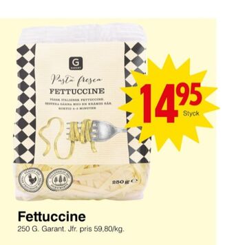 Matöppet Garant pasta erbjuda