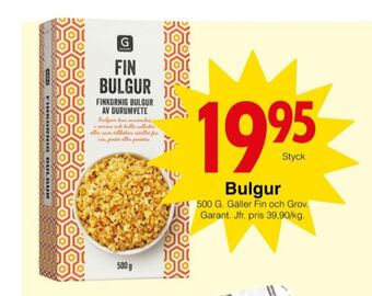 Matöppet Garant bulgur erbjuda