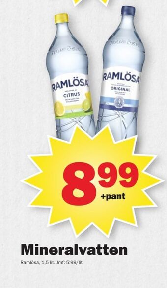 Pekås Citrus mineralvatten erbjuda