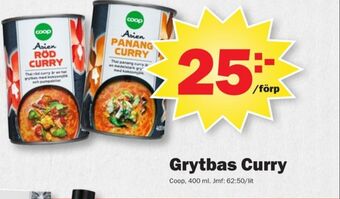 Pekås Coop grytbaser erbjuda