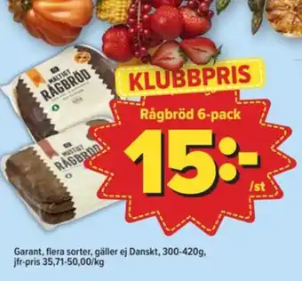Östenssons Maltigt rågbröd erbjuda