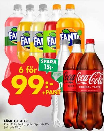 ÖoB Läsk 1,5 liter erbjuda