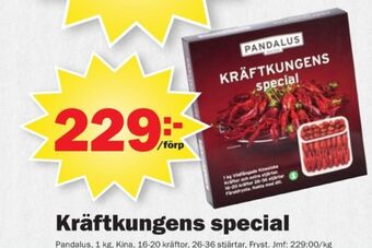 Pekås Pandalus kräftor erbjuda