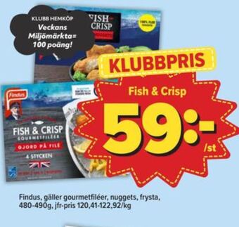 Östenssons Fish & crisp fiskpinnar erbjuda