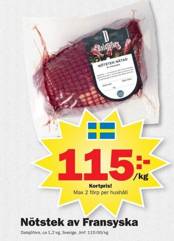 Pekås Dalsjöfors nötstek erbjuda