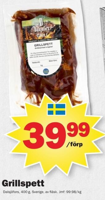 Pekås Dalsjöfors grillspett erbjuda