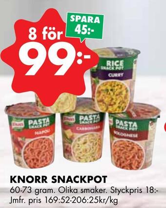 ÖoB Knorr snackpot erbjuda