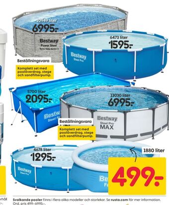Rusta Bestway pool erbjuda
