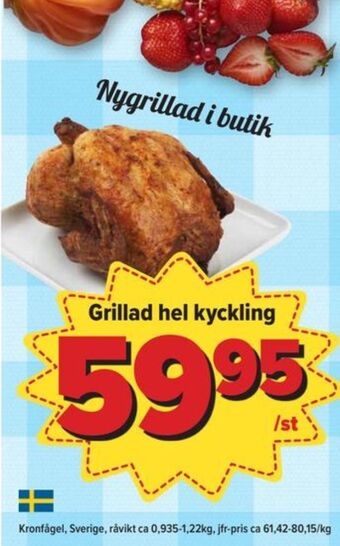 Östenssons Kronfågel kyckling erbjuda