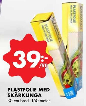 ÖoB Plastfolie med skärklinga erbjuda