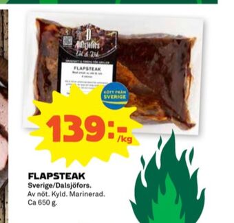 Stora Coop Dalsjöfors flapstek erbjuda