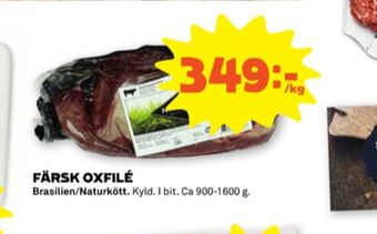 Stora Coop Naturkött oxfilé erbjuda