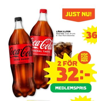 Stora Coop Coca cola läskedryck erbjuda