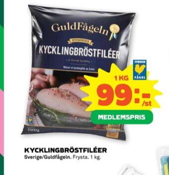 Stora Coop Guldfågeln kycklingbröstfilé erbjuda