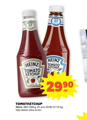 Stora Coop Heinz ketchup erbjuda