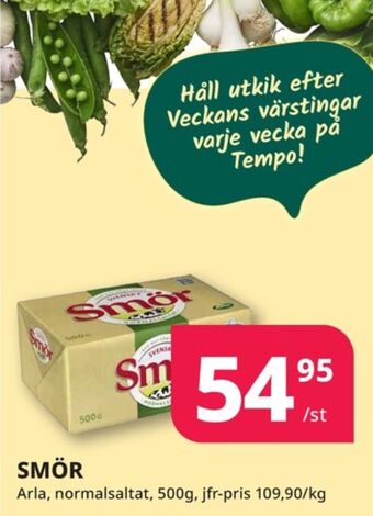 Tempo Svenskt smör erbjuda