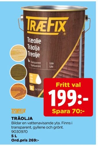 Jem&Fix Träfix träolja erbjuda