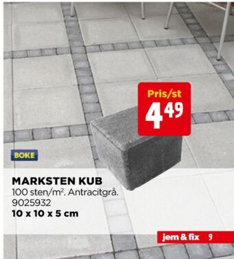 Jem&Fix Boke marksten erbjuda