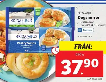 Lidl ERIDANOUS Degsnurror erbjuda