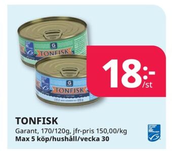 Tempo Garant tonfisk erbjuda