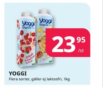 Tempo Yoggi yoghurt erbjuda