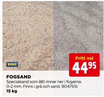 Jem&Fix Boke fogsand erbjuda