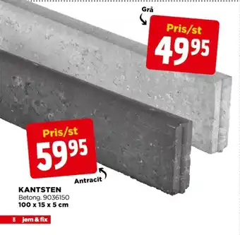 Jem&Fix Fibertex kantsten erbjuda