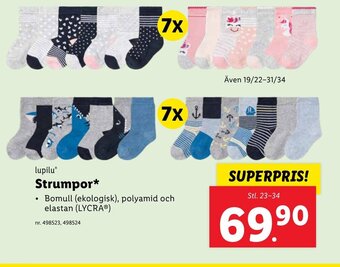 Lidl lupilu Strumpor erbjuda