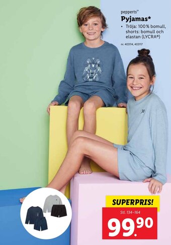 Lidl pepperts¹Ⓡ Pyjamas erbjuda
