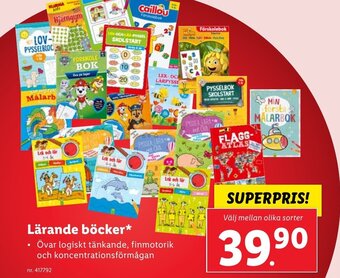Lidl Lärande böcker erbjuda