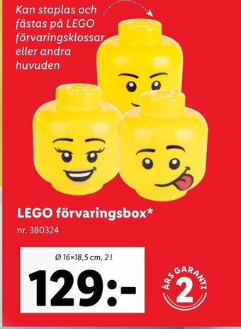 Lidl LEGO förvaringsbox erbjuda