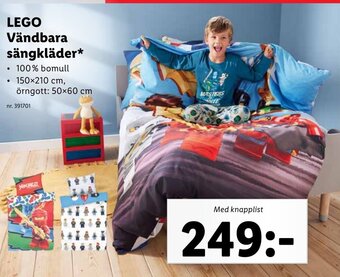 Lidl LEGO Vändbara sängkläder erbjuda