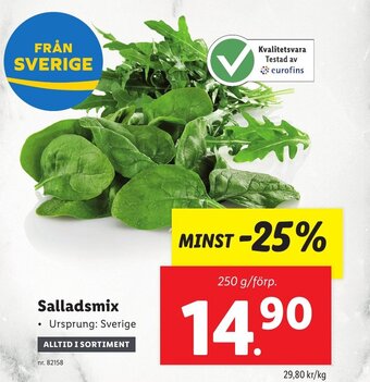 Lidl Salladsmix erbjuda