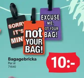 DollarStore Olw bagageetiketter erbjuda