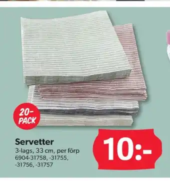DollarStore Mustang servetter erbjuda