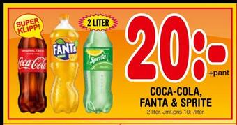 Nya Pulsen Coca-cola, fanta & sprite erbjuda