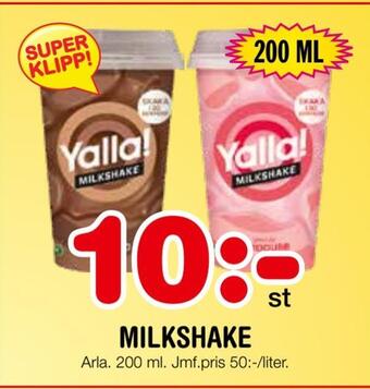 Nya Pulsen Milkshake erbjuda