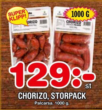 Nya Pulsen Chorizo, storpack erbjuda