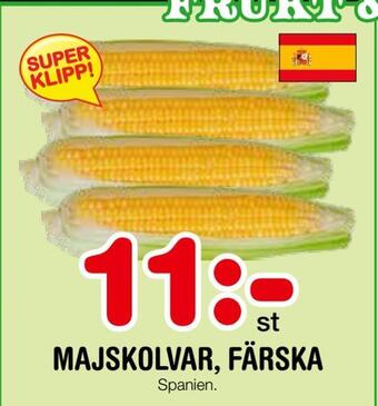 Nya Pulsen Majskolvar, färska erbjuda