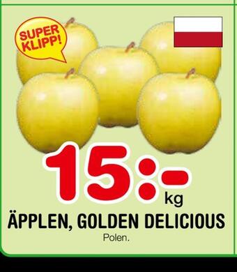 Nya Pulsen Äpplen, golden delicious erbjuda