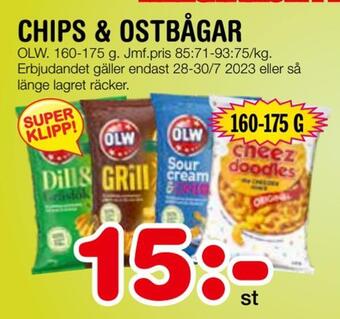 Nya Pulsen Chips & ostbågar erbjuda