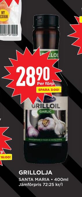 Willys Grillolja erbjuda