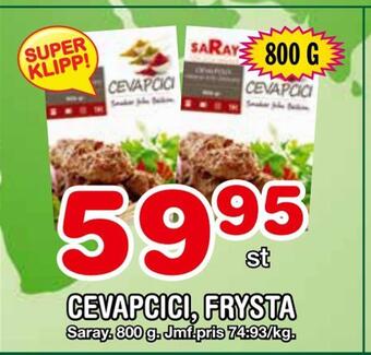 Nya Pulsen Cevapcici, frysta erbjuda