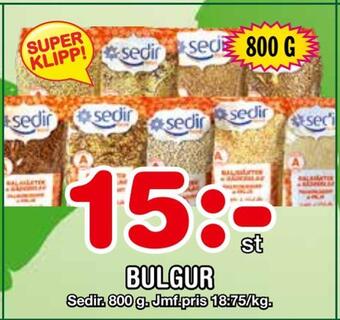 Nya Pulsen Bulgur erbjuda