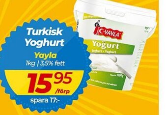 Matrix Butikerna Turkisk Yoghurt Yayla erbjuda