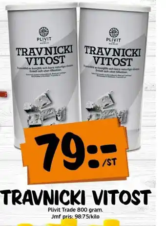 Bazaar Food market TRAVNICKI VITOST Plivit Trade 800 gram. erbjuda