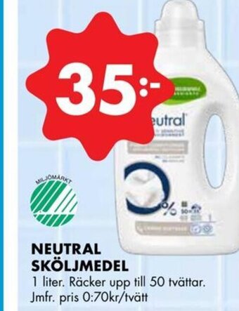 ÖoB NEUTRAL SKÖLJMEDEL erbjuda