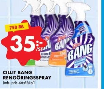 ÖoB CILLIT BANG RENGÖRINGSSPRAY erbjuda