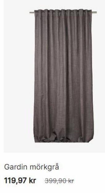 Hemtex Gardin mörkgrå erbjuda