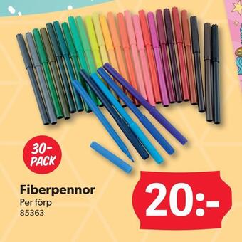 DollarStore Fiberpennor erbjuda